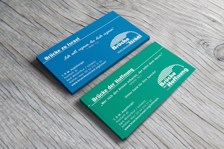 Visitenkarten Brücke der Hoffnung